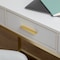Martha Stewart 19.75 in. D X 47.25 in. W X Engineered Wood, Steel, White/Polished Brass ZG-ZP-028-WH-GLD-MS - alternate 3